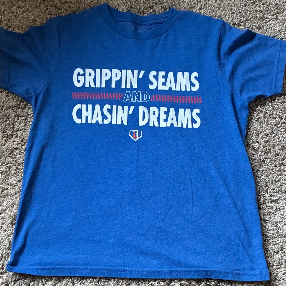 Blue Kids Shirt with Graphic Print